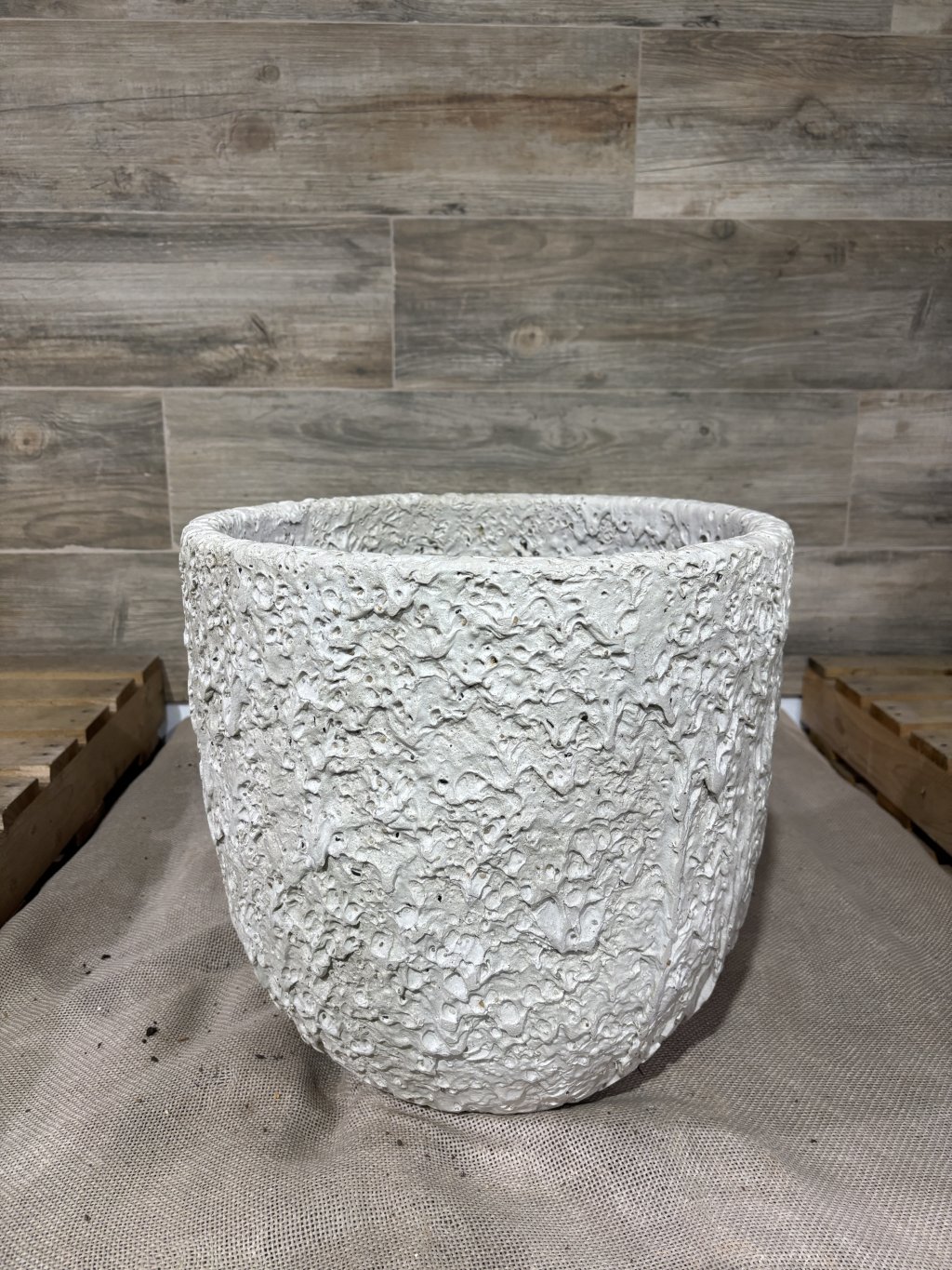 VASO CIMENTO TEXTURIZADO - TURQUESA 02 (A40 x D40)