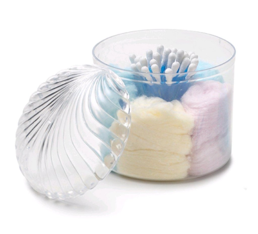 Pote porta algodão e cotonetes 