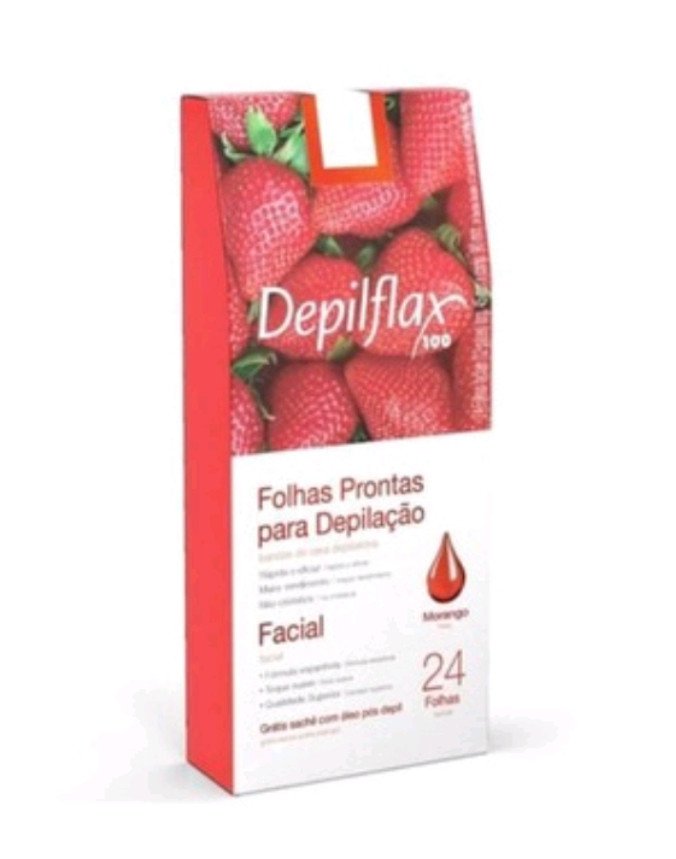 Folha depilatória Facial Depillflax - Morango 
