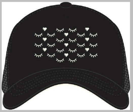 Boné Lash Love preto 