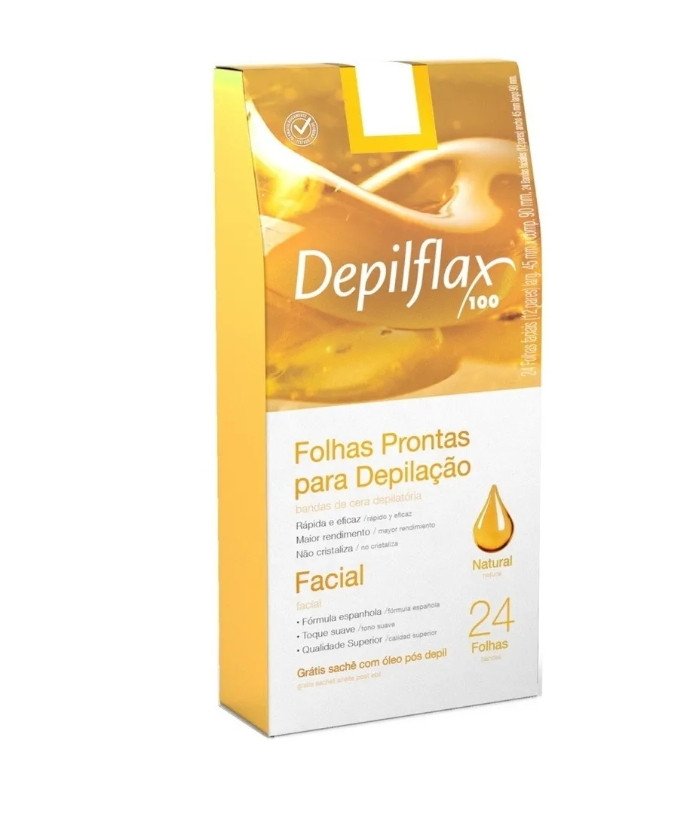 Folha depilatória Facial Depillflax - Natural