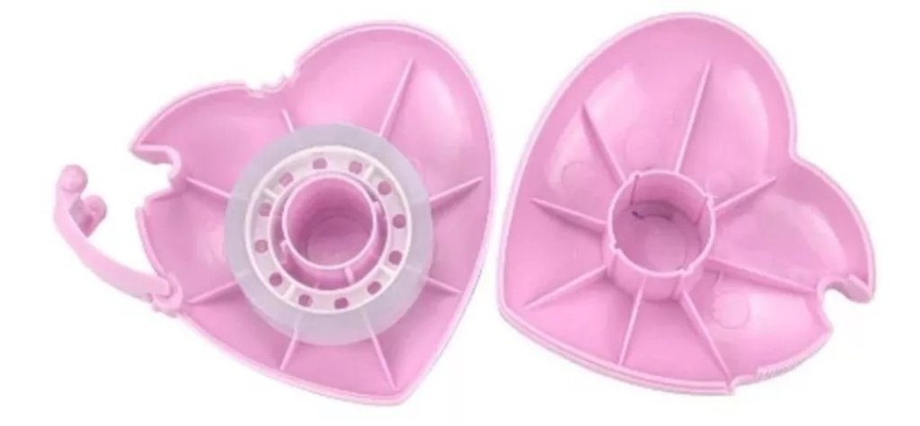 Cortador de fitas - coração rosa 