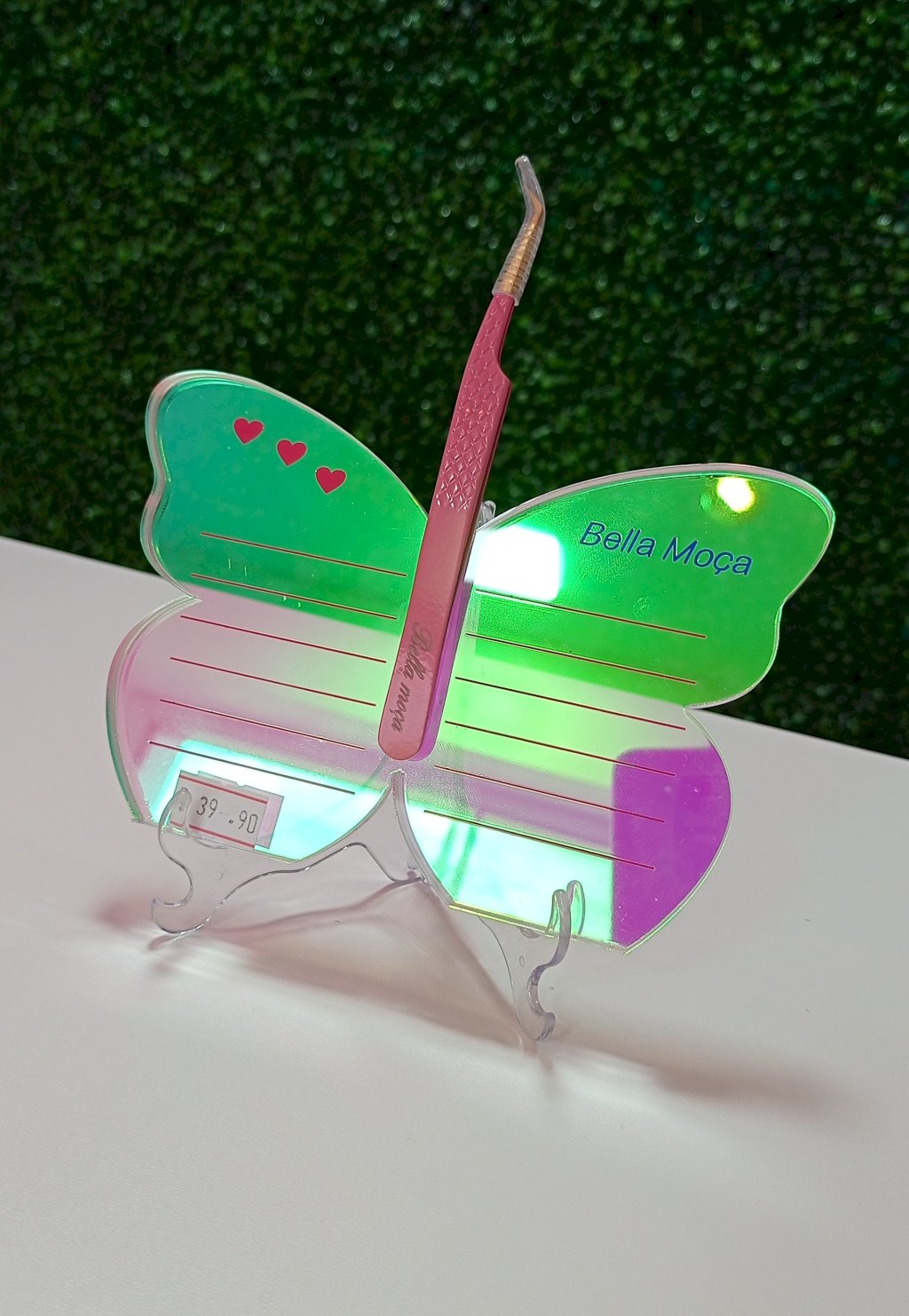 Placa de acrílico Borboleta 