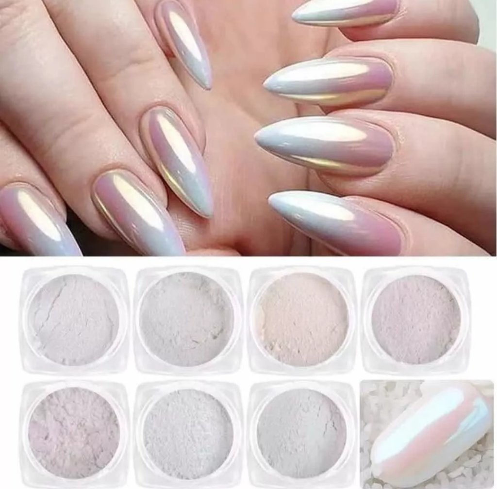 Pó asa de borboleta para unhas 