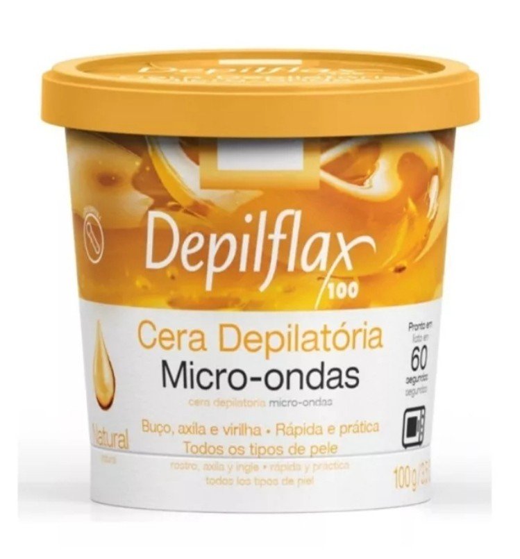 Cera de microondas - Depilflax - Natural 