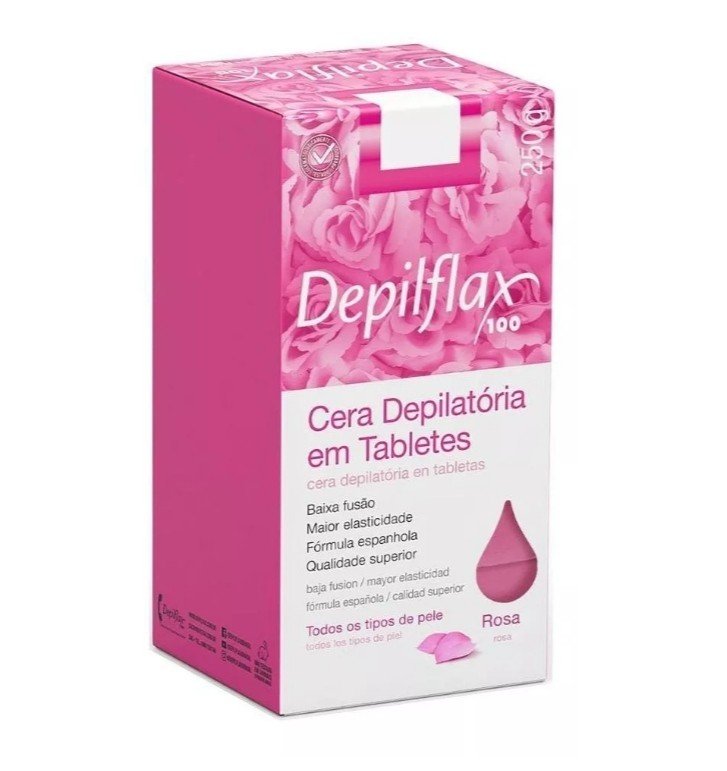 Cera quente Depilflax - rosa 