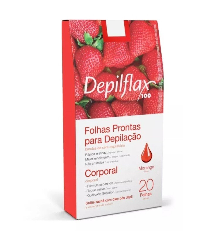 Folhas prontas CORPORAIS - morango 