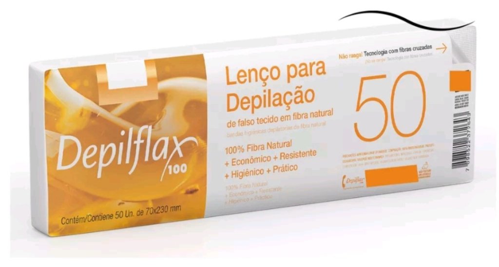 Lenço depilatório Depilflax - 50un