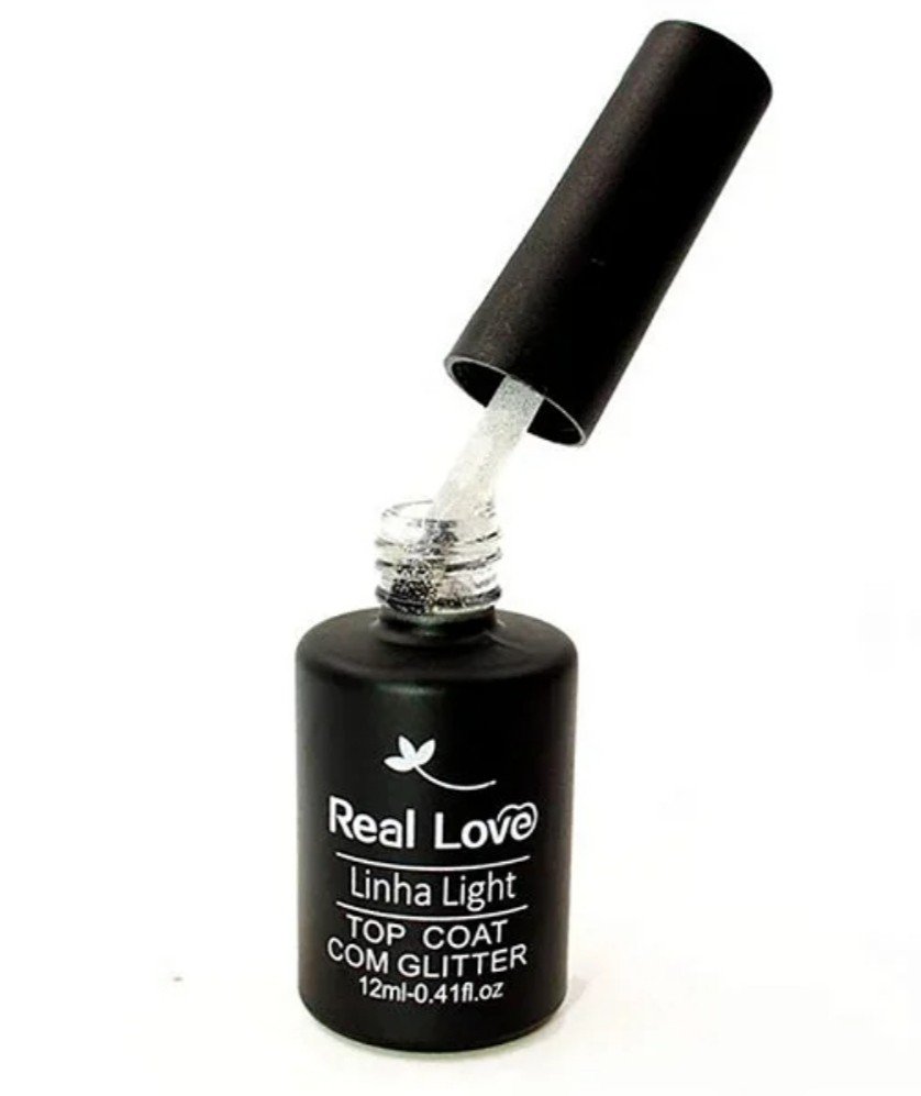 Top coat com glitter - Real Love 
