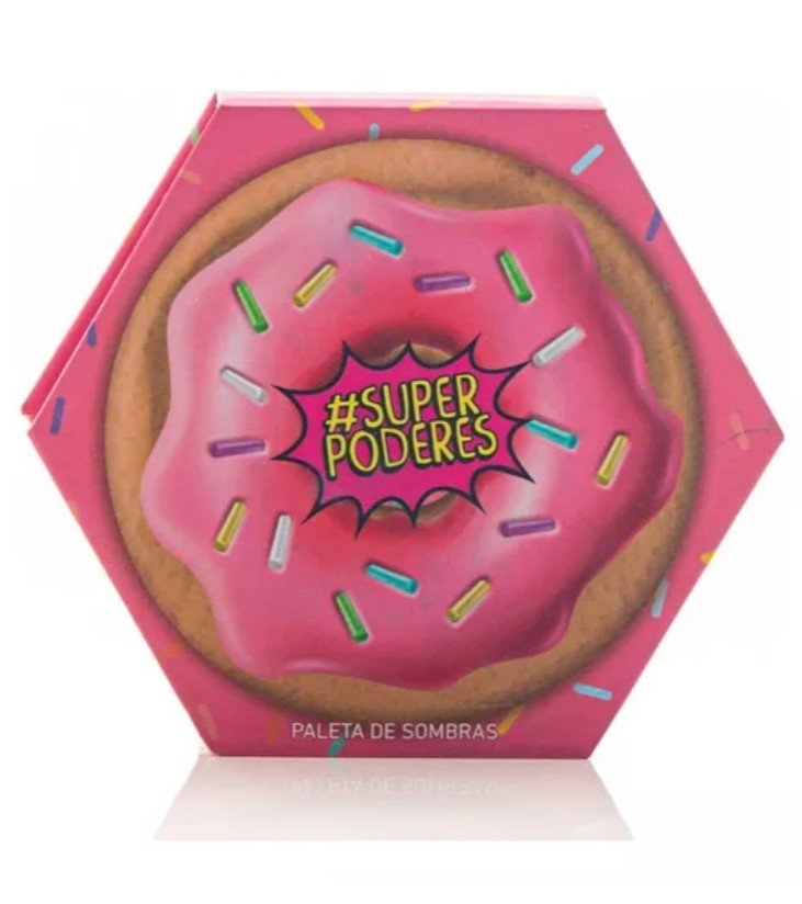 Paleta de sombras Super Poderes - Donuts Rosa  