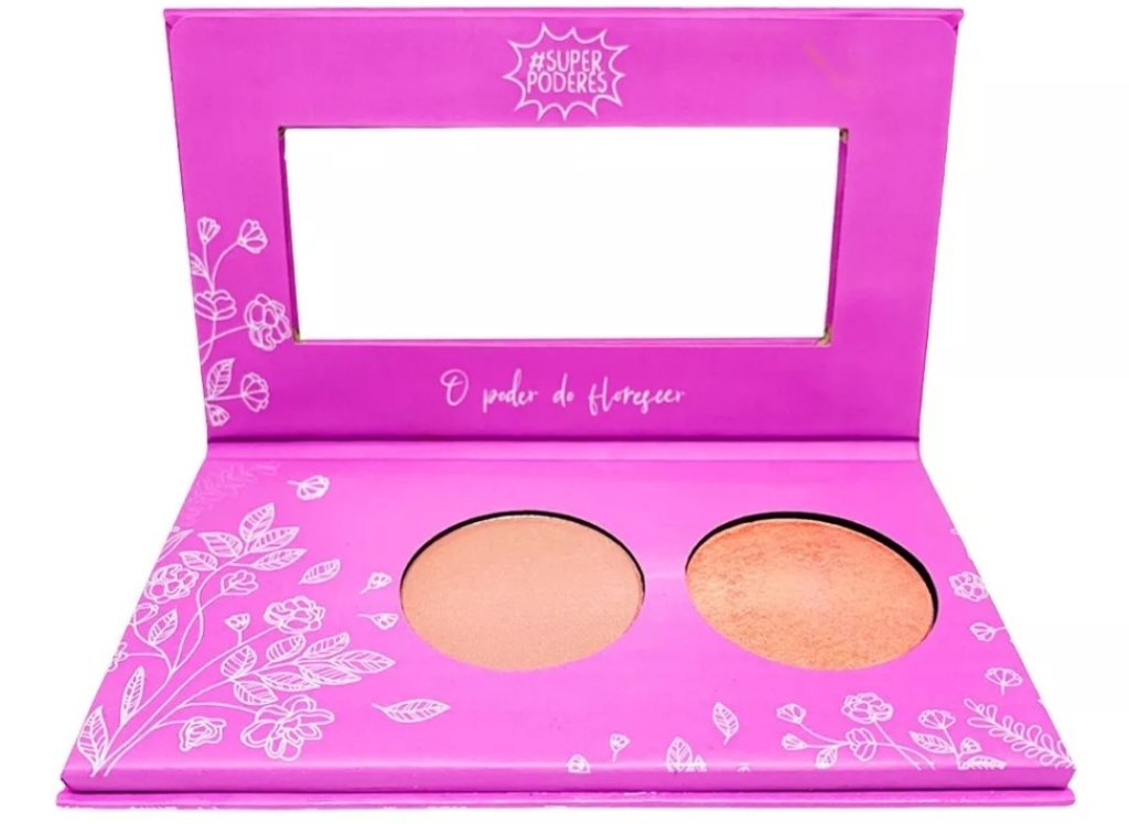 Paleta de Blush e iluminador - Super Poderes cor 01