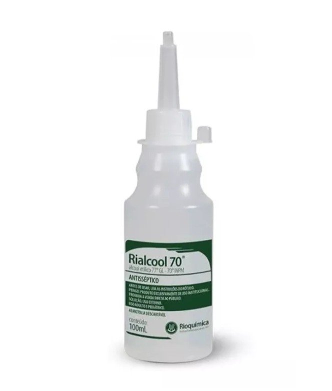 Álcool Etílico 70% - Frasco 100ml 
