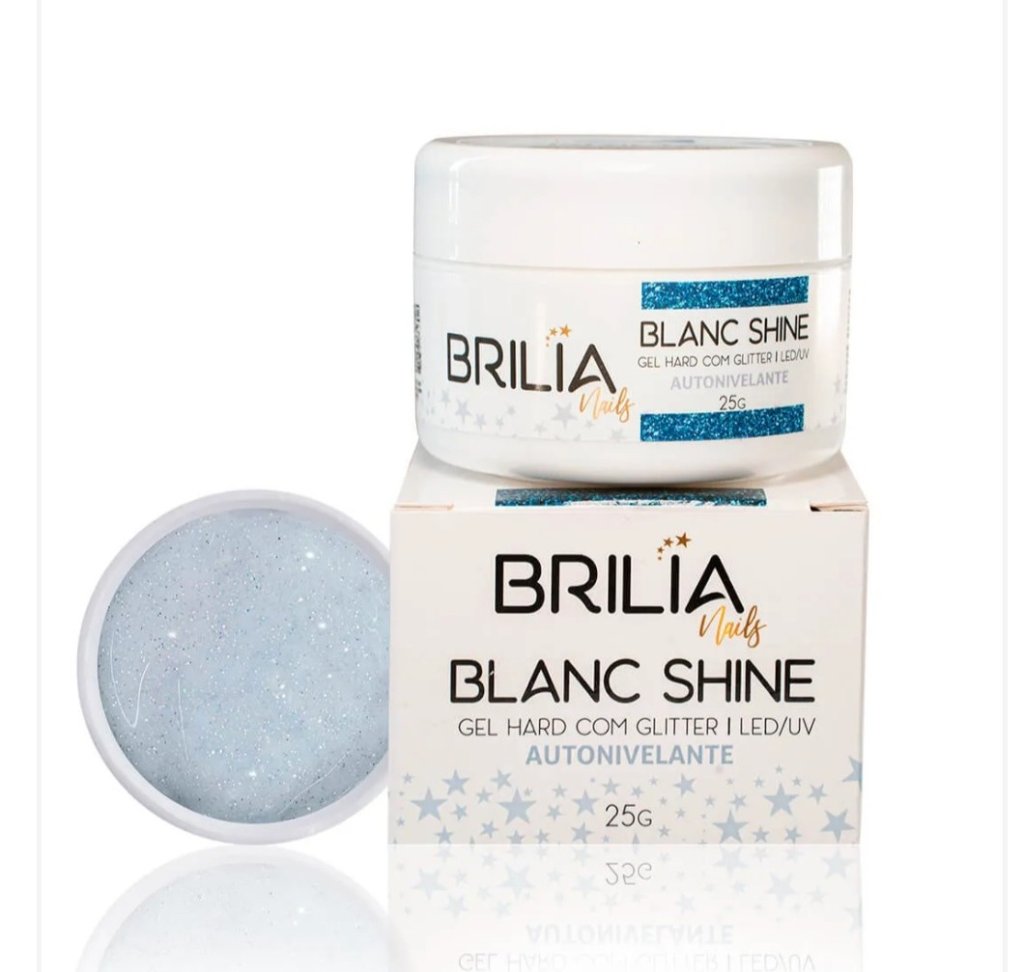Gel com glitter Brilia - Blanc Shine 