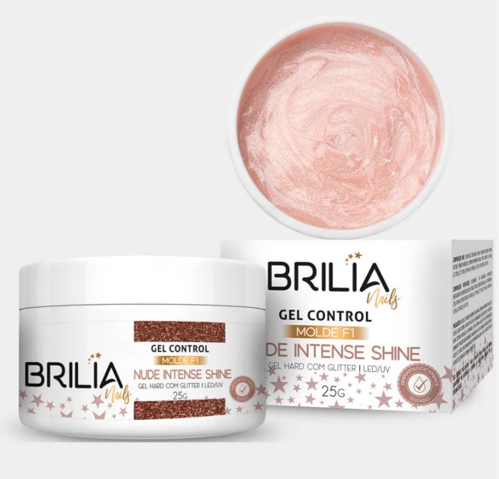 Gel com glitter Brilia - Nude Intense Shine 