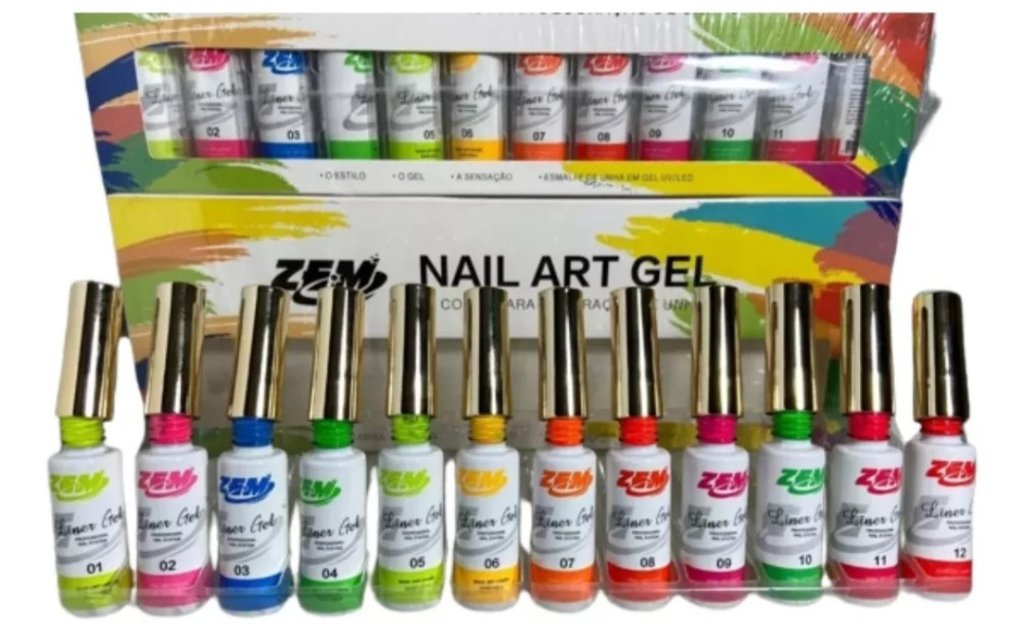 Esmalte em gel Zem - Ponta fina 