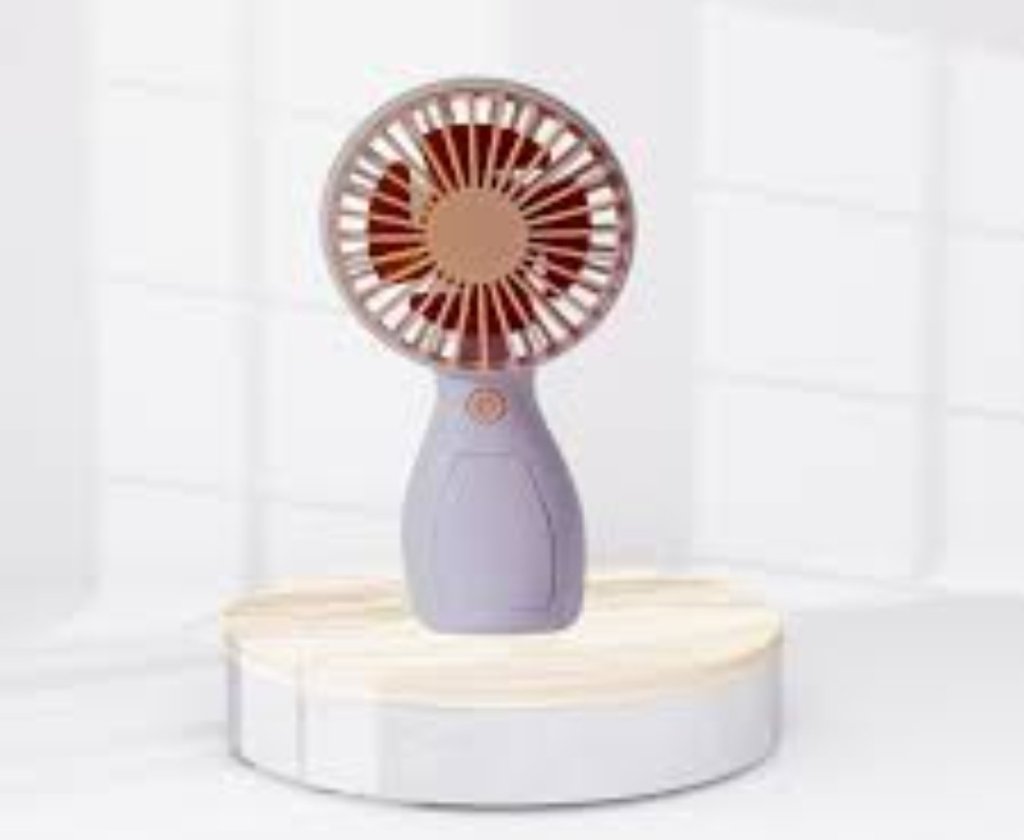 Ventilador Mini - Branco e rosa 