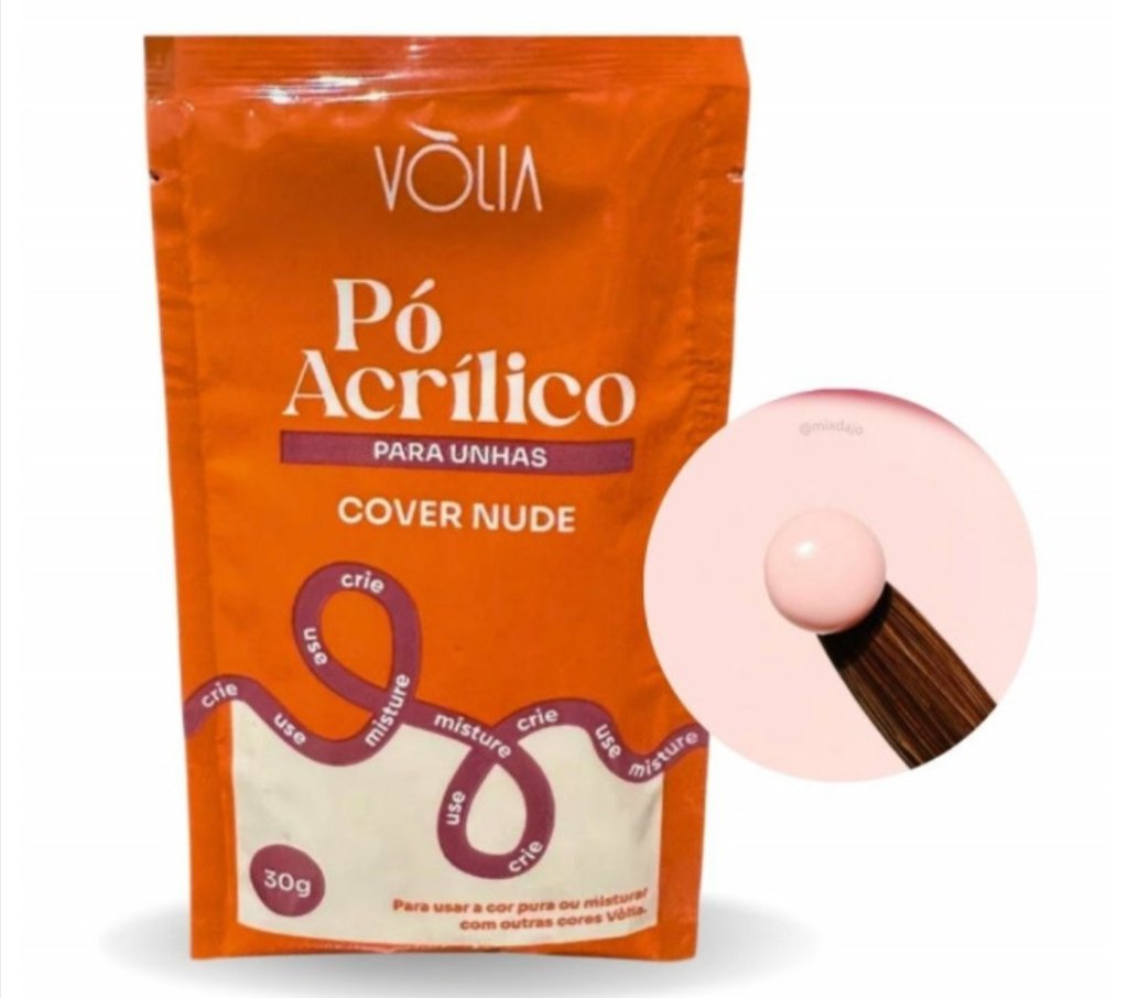 Pó Acrílico Sachê -VOLIA-  Cover Nude 