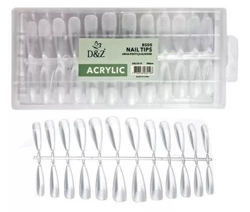 Unha postiça D&Z - caixa com 240 peças 