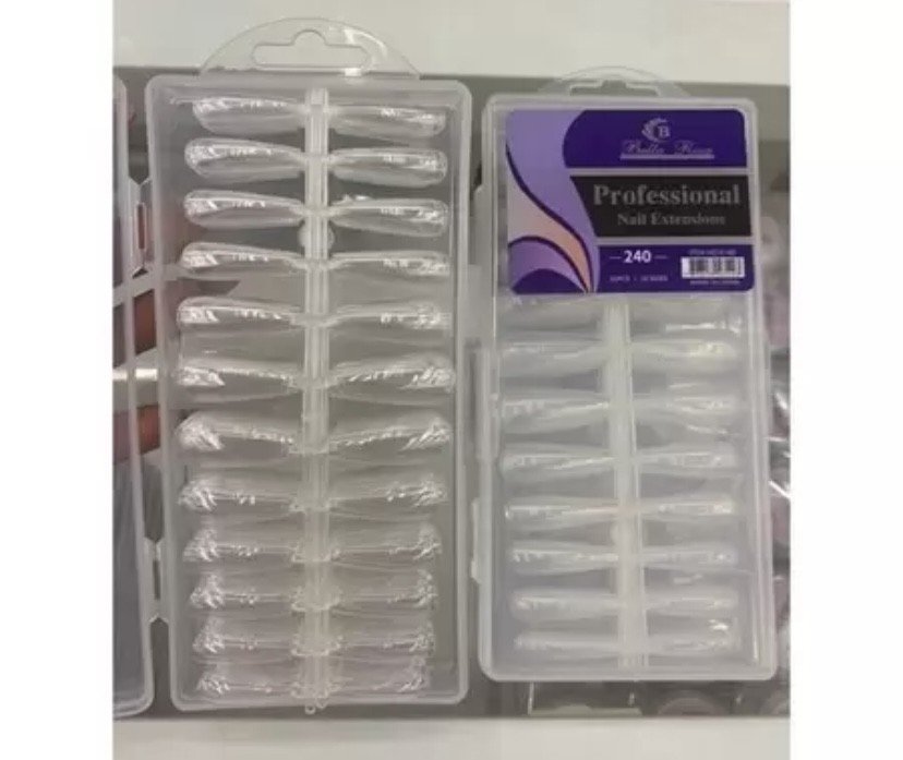 Unha postiça Realista - Bella Rosa Bailarina - 240 peças 