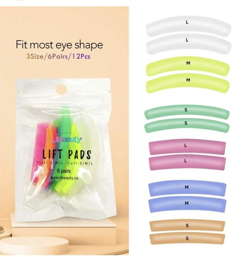 Bigudinho silicone para Lash Lifting - 6 pares 