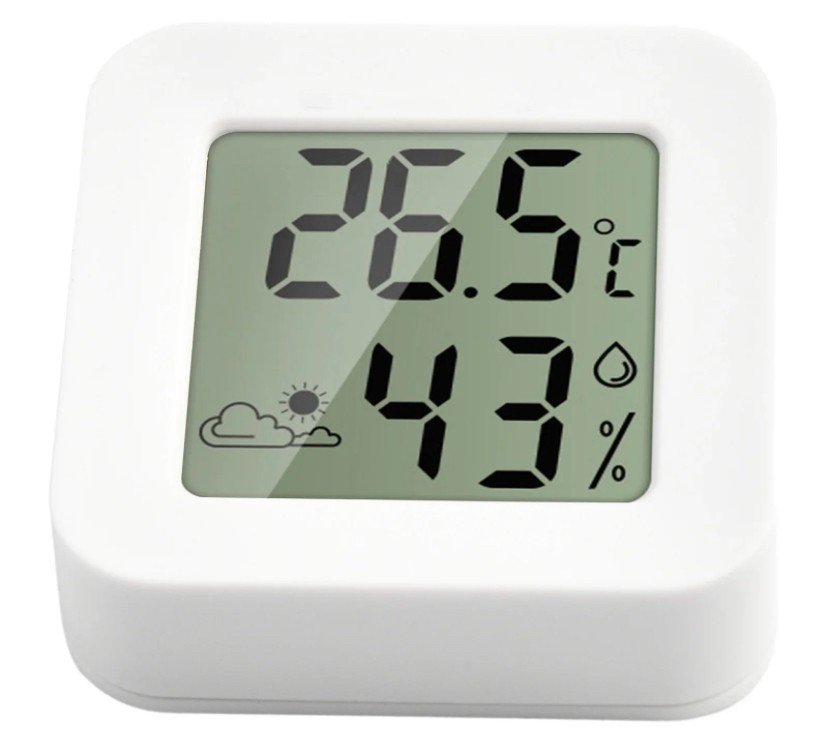 Mini higrômetro quadrado 