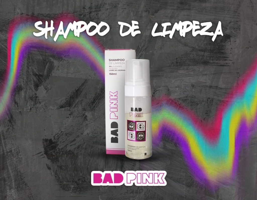 Shampoo de limpeza Bad Pink