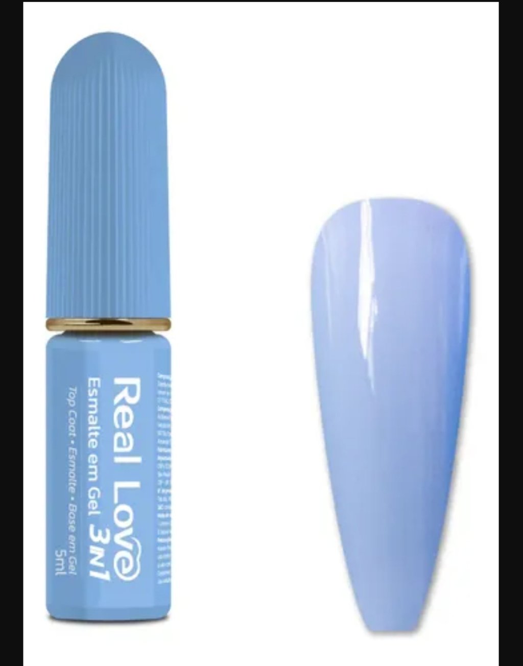 Esmalte em gel real love - 3 em 1 - 025 Lilás 
