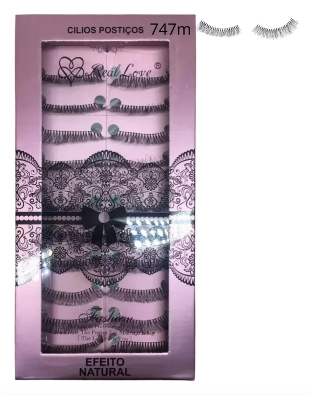Cílios postiços tufos em tela - Real Love 