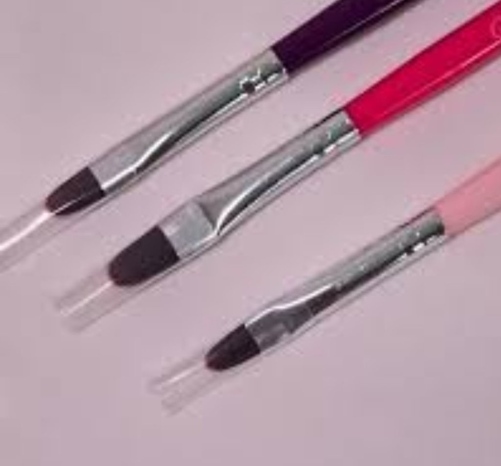 Kit 3 pincéis para gel - Bella rosa 