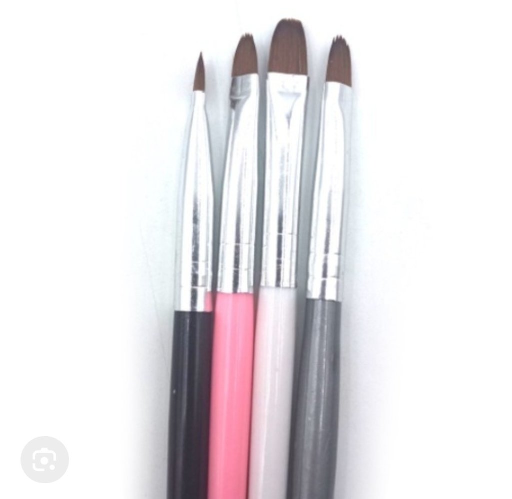 Kit 4 pincéis para gel 