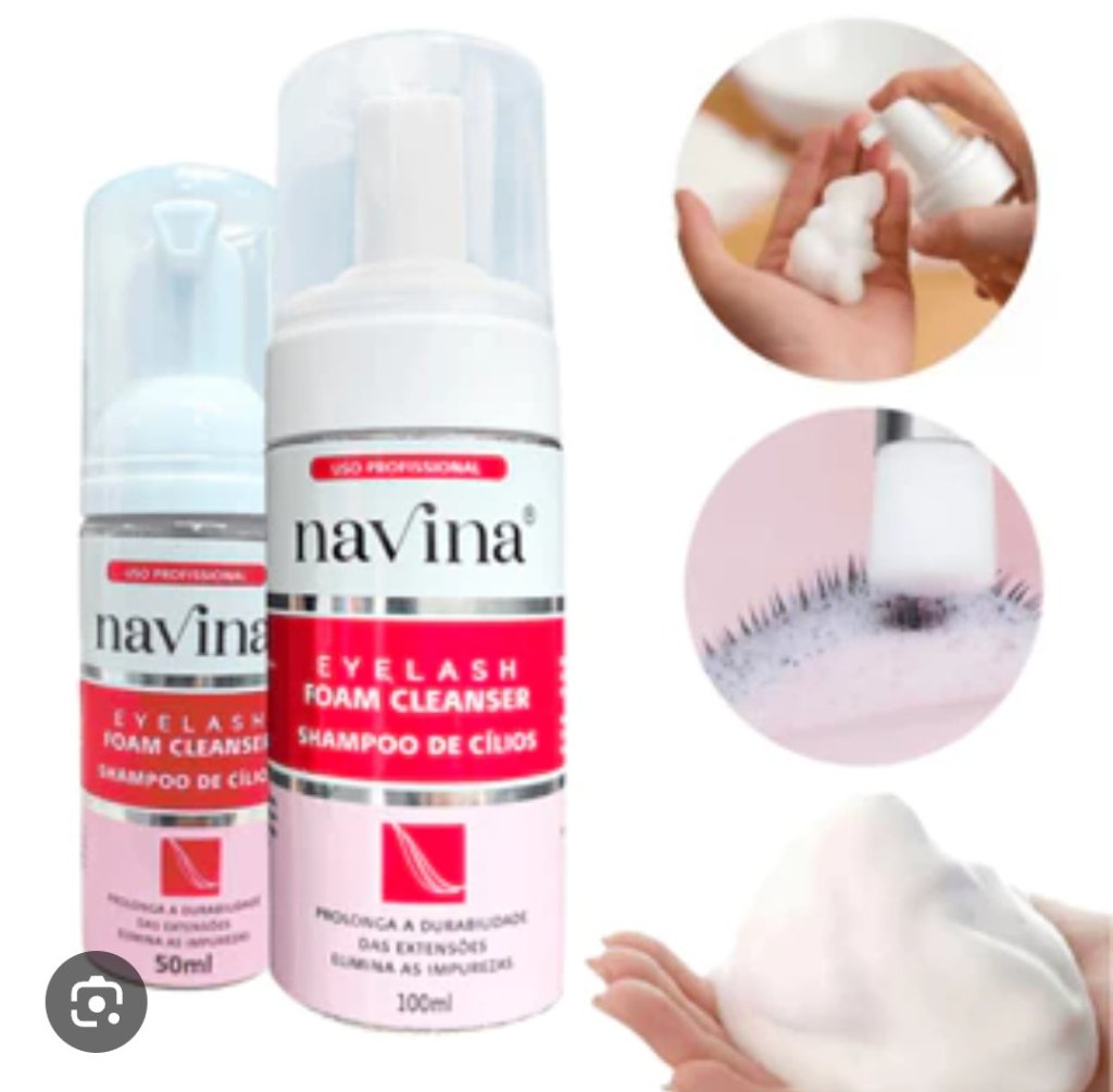 Shampoo de limpeza de cílios Navina 