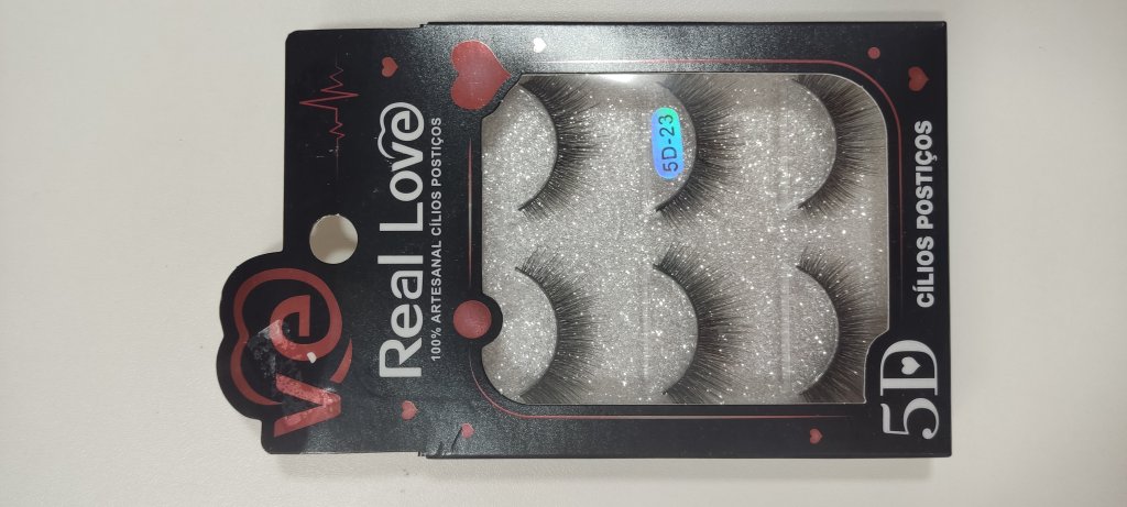 Cílios postiços Real love - 3 pares 