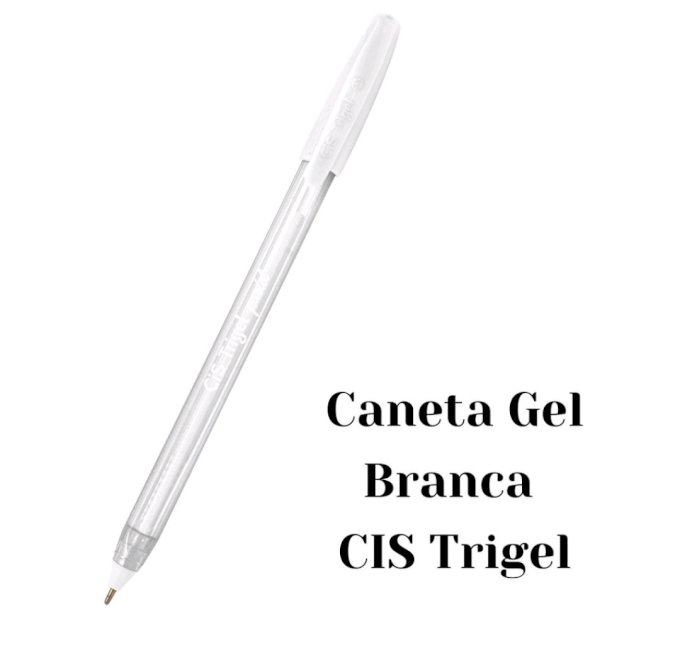 Caneta em gel branca 