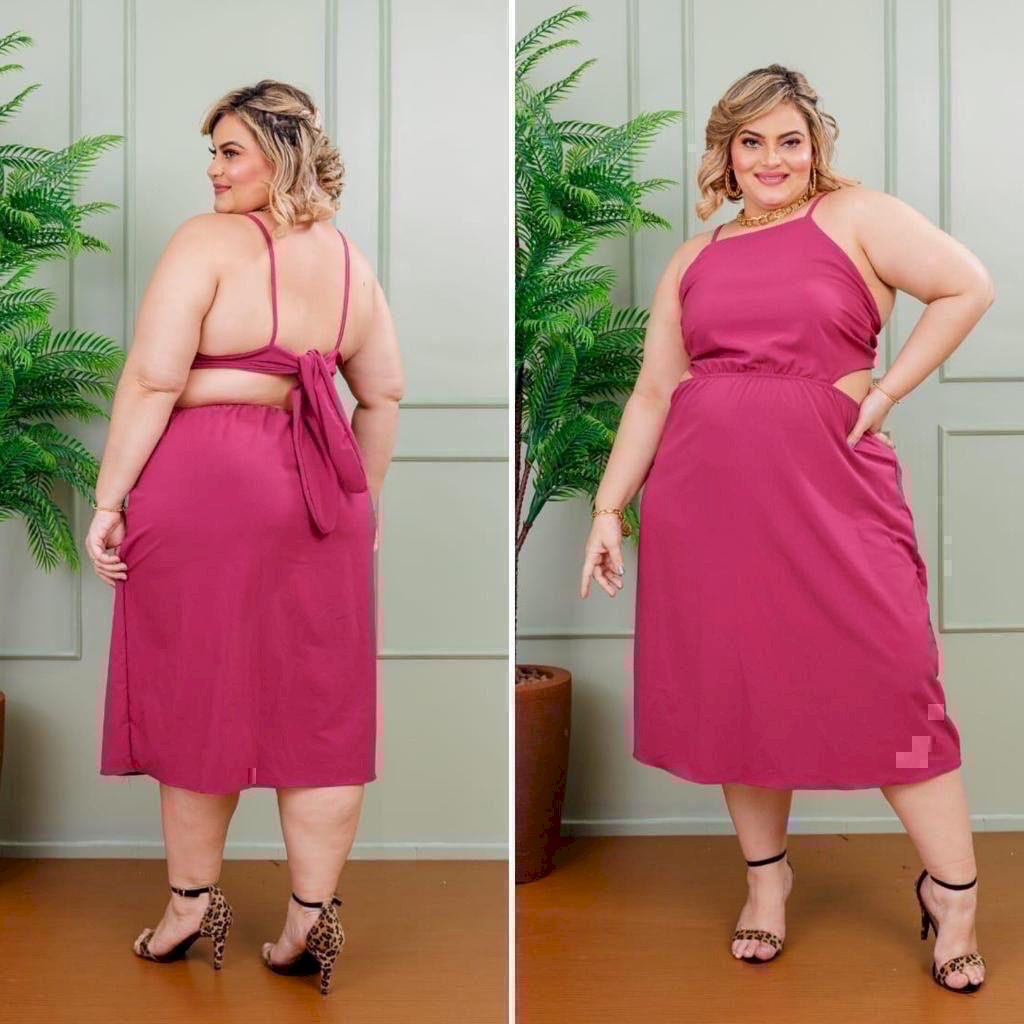 Vestido mídi detalhe na Costa. Ref : 021.