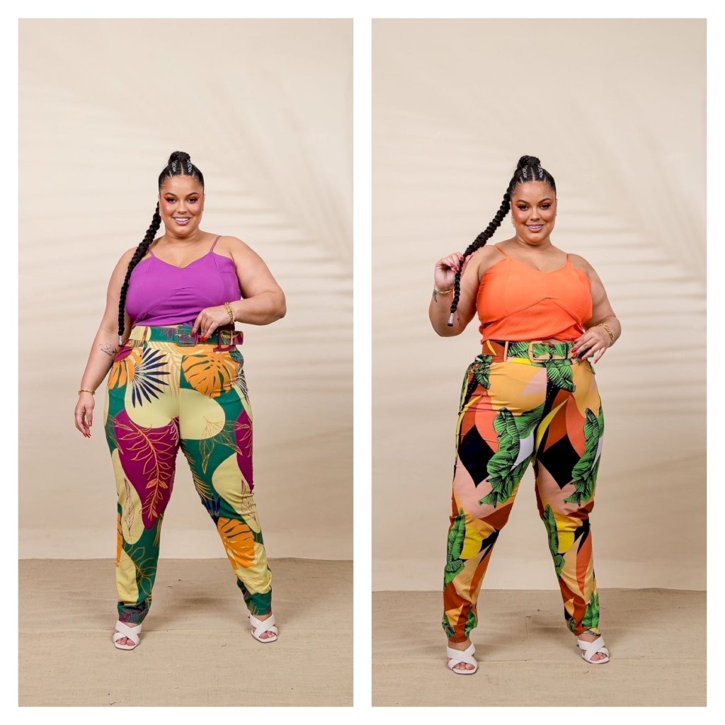 Conjunto de calça blusa de alça. Ref: 096