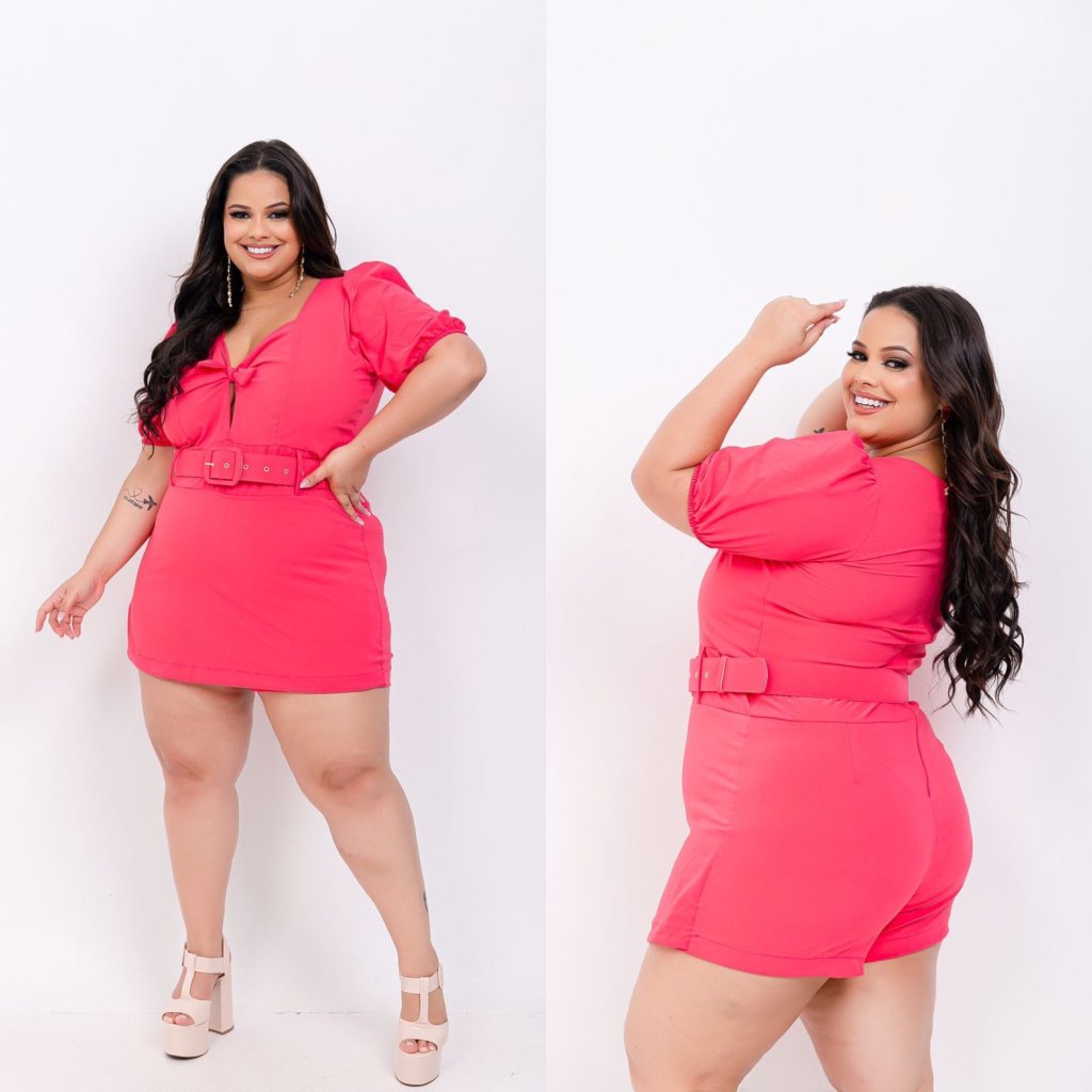 Macaquinho cinto. Ref: 318