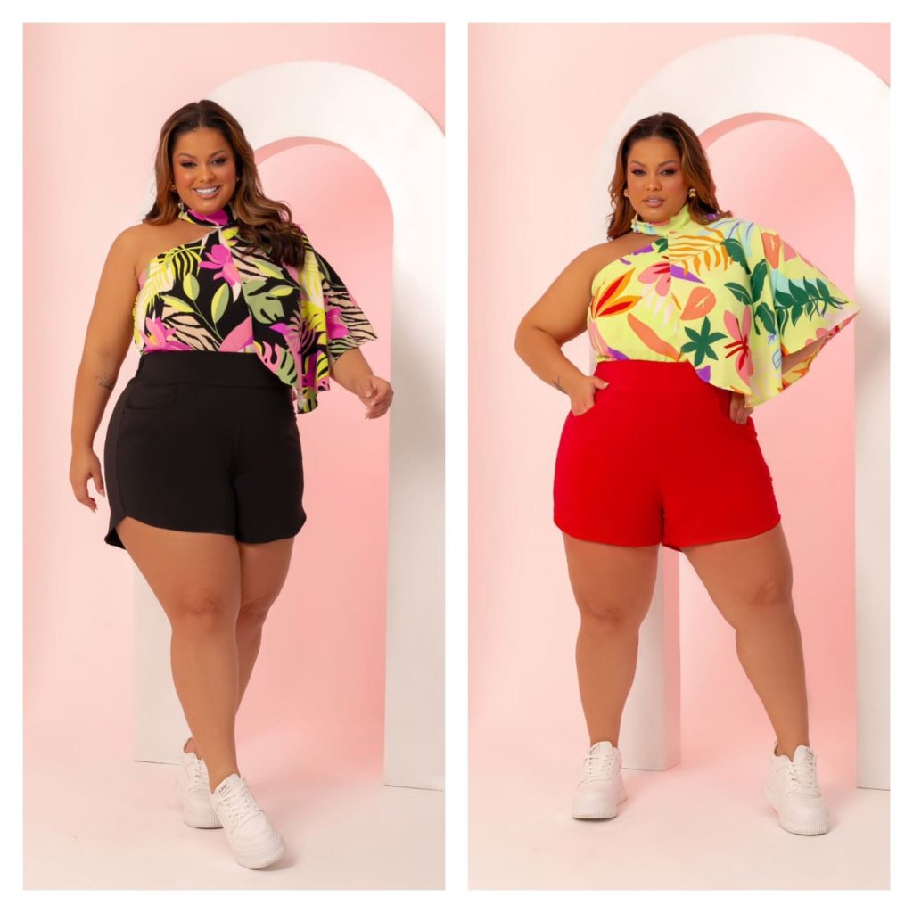 Conj. Short e blusa 2 peças. Ref: 1080