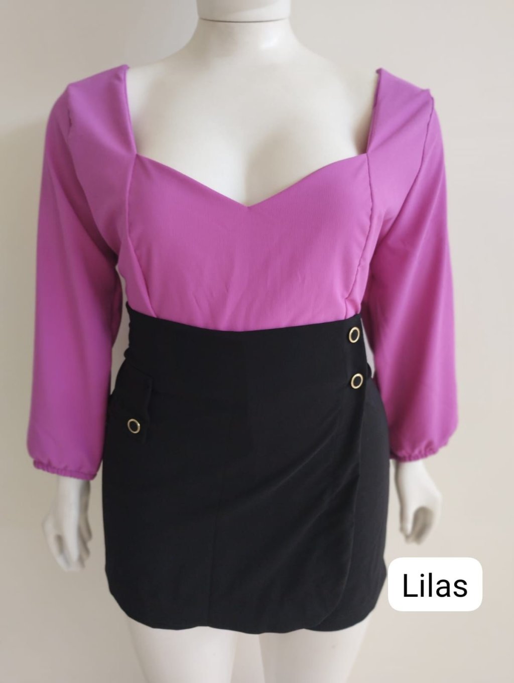 Blusa manga longa. Ref: 1169