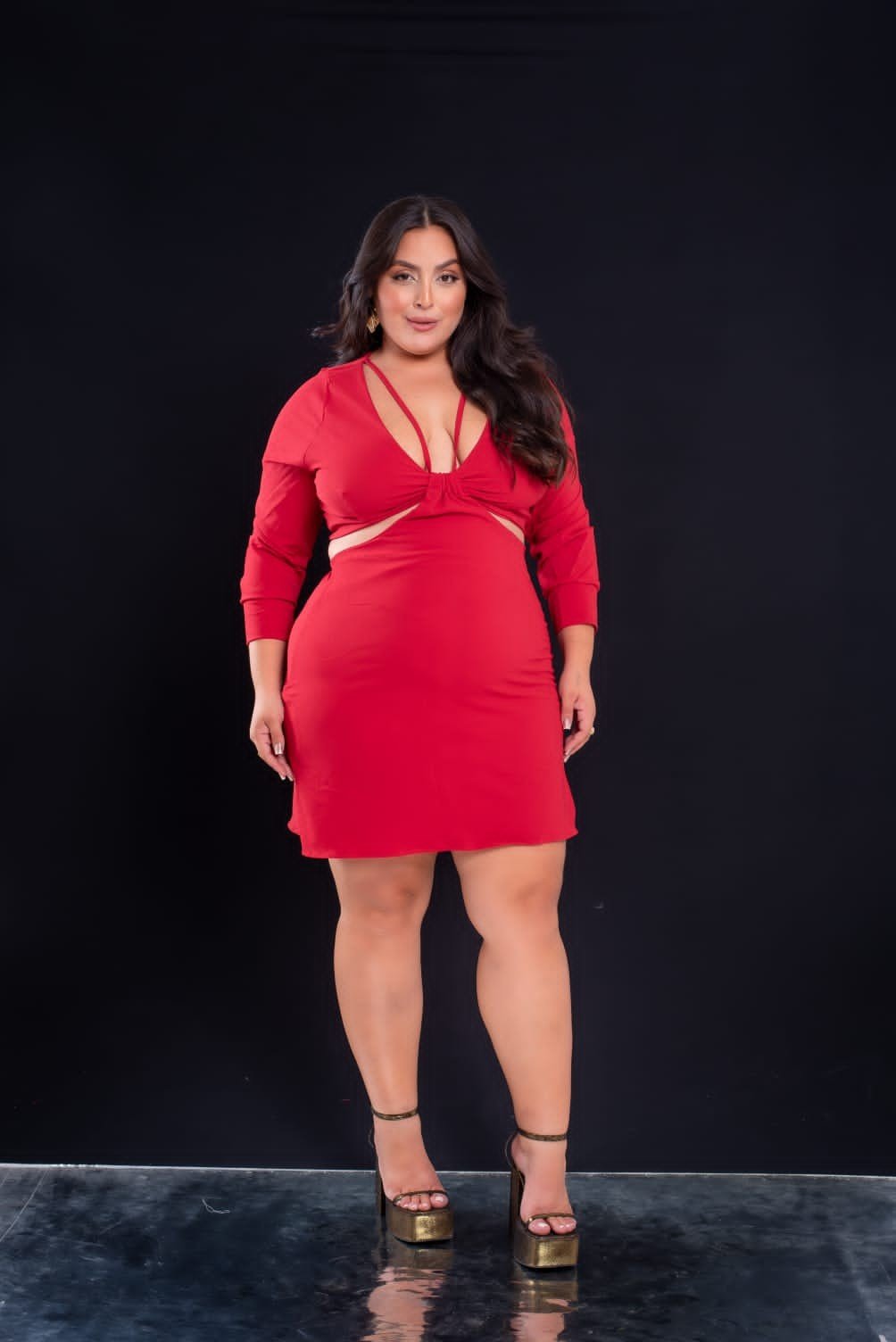 Vestido midsize. Ref: 1258