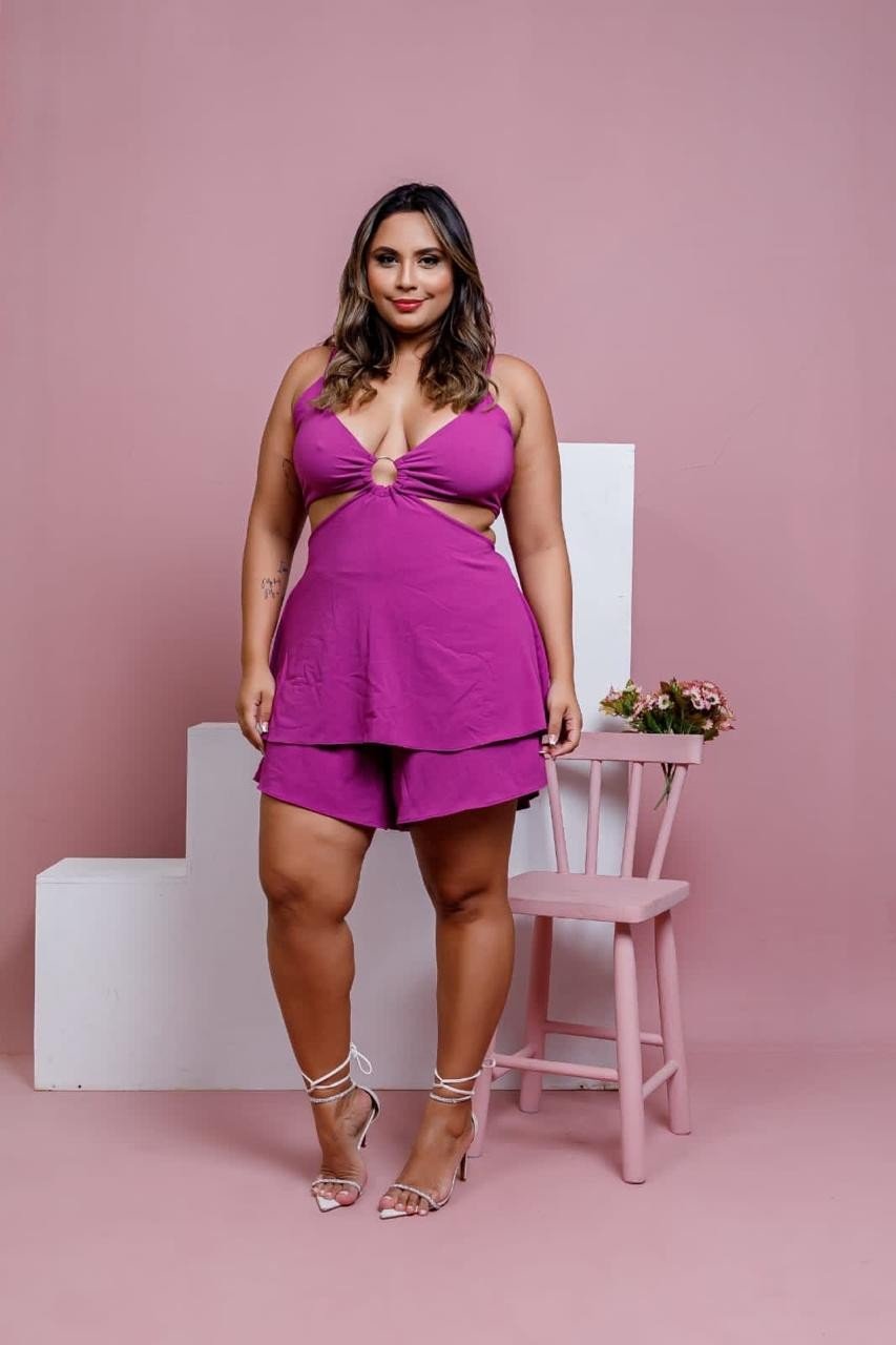 Macaquinho de alça midsize. Ref: 1228