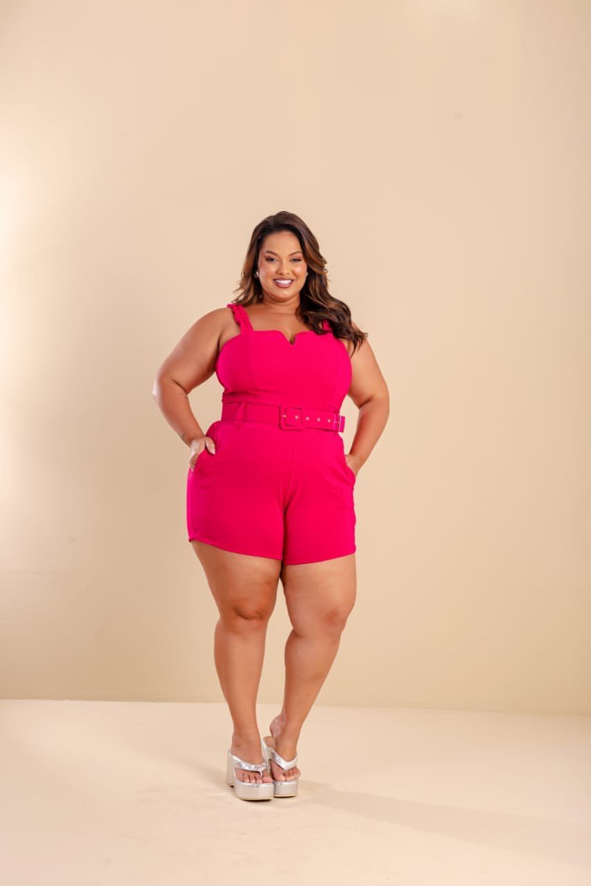 Macaquinho de V em alça. Ref: 1391