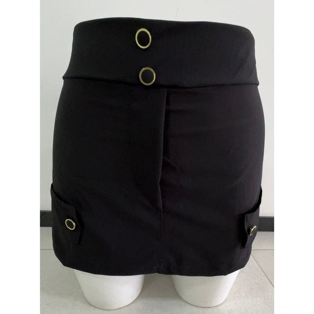 Short saia botão. Ref: 1578