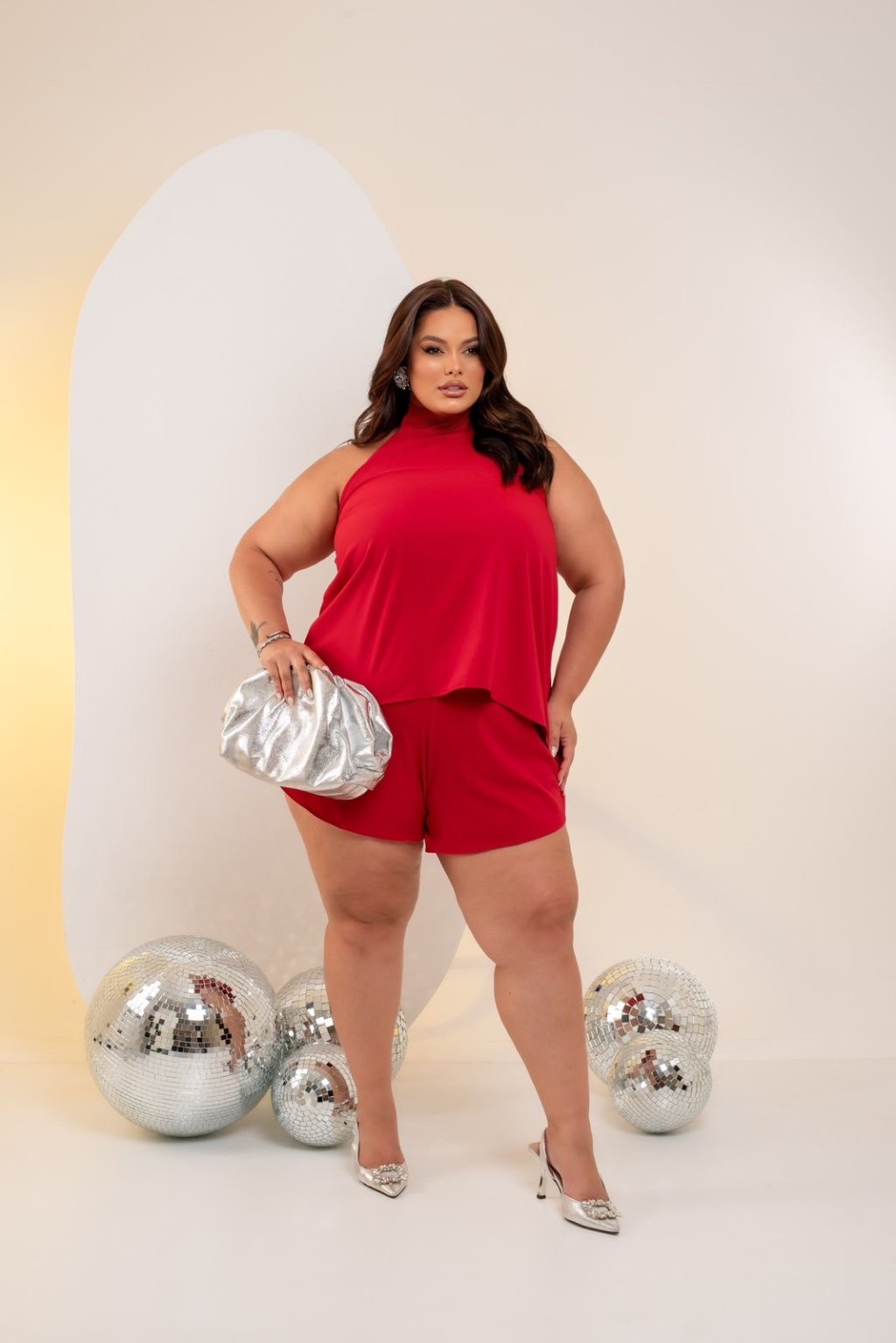 Conjunto short blusa batinha ref 2015