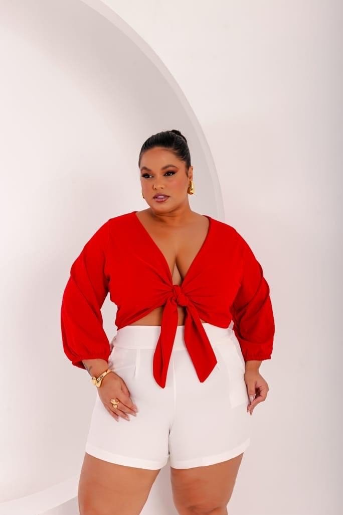 Crooped de duas formas de amarrar ref 2031