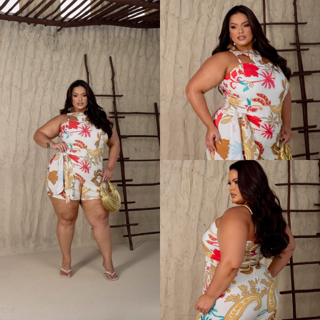 Macaquinho alça cavada + laço ref2049