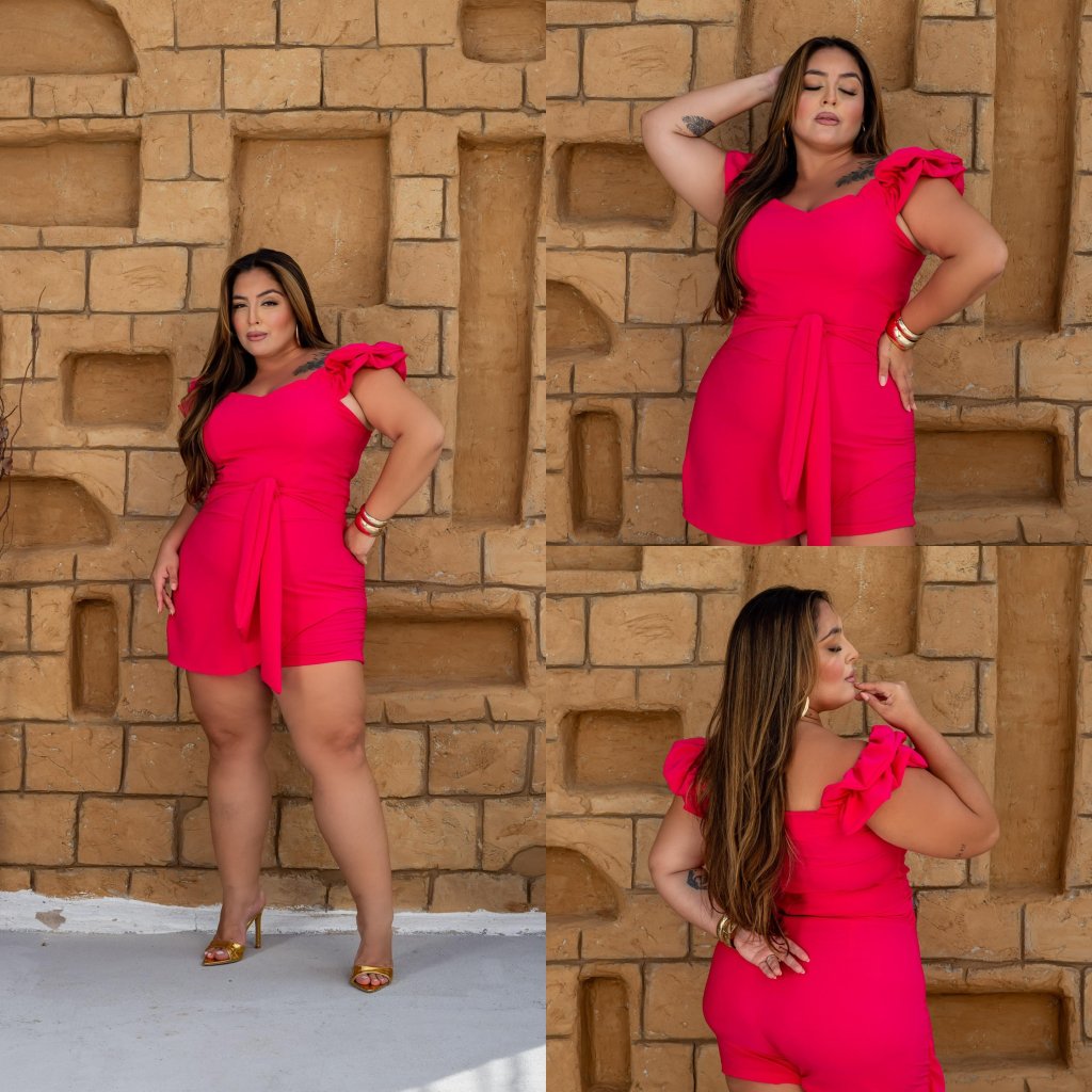 Macaquinho alça franzido faixa ref2070