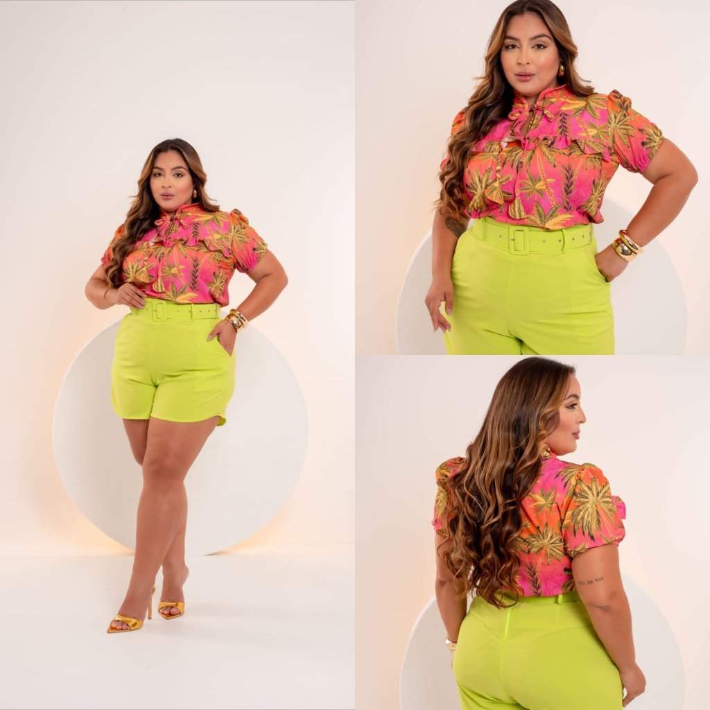 Conj MIDSIZE blusa detalhada ref 2120