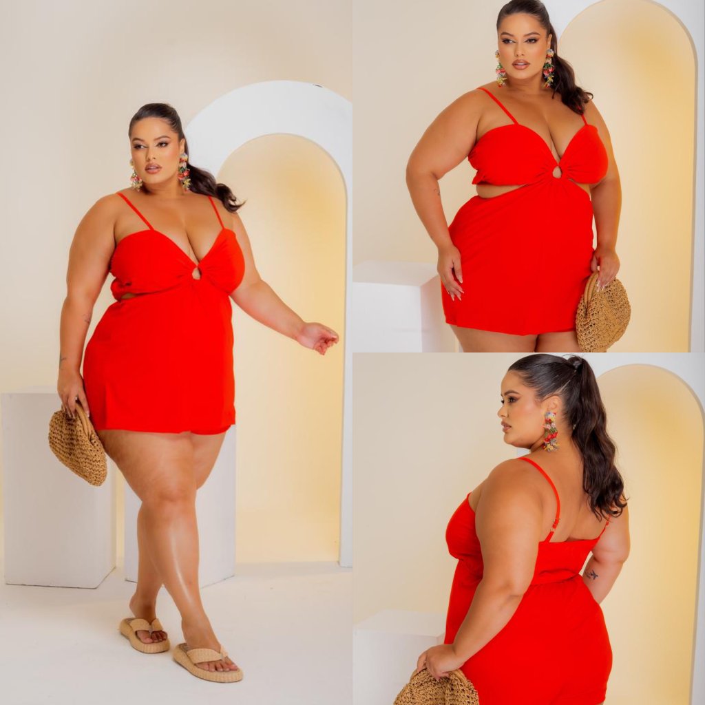 Macaquinho alça aberto na lateral e argola no meio do peito ref2137