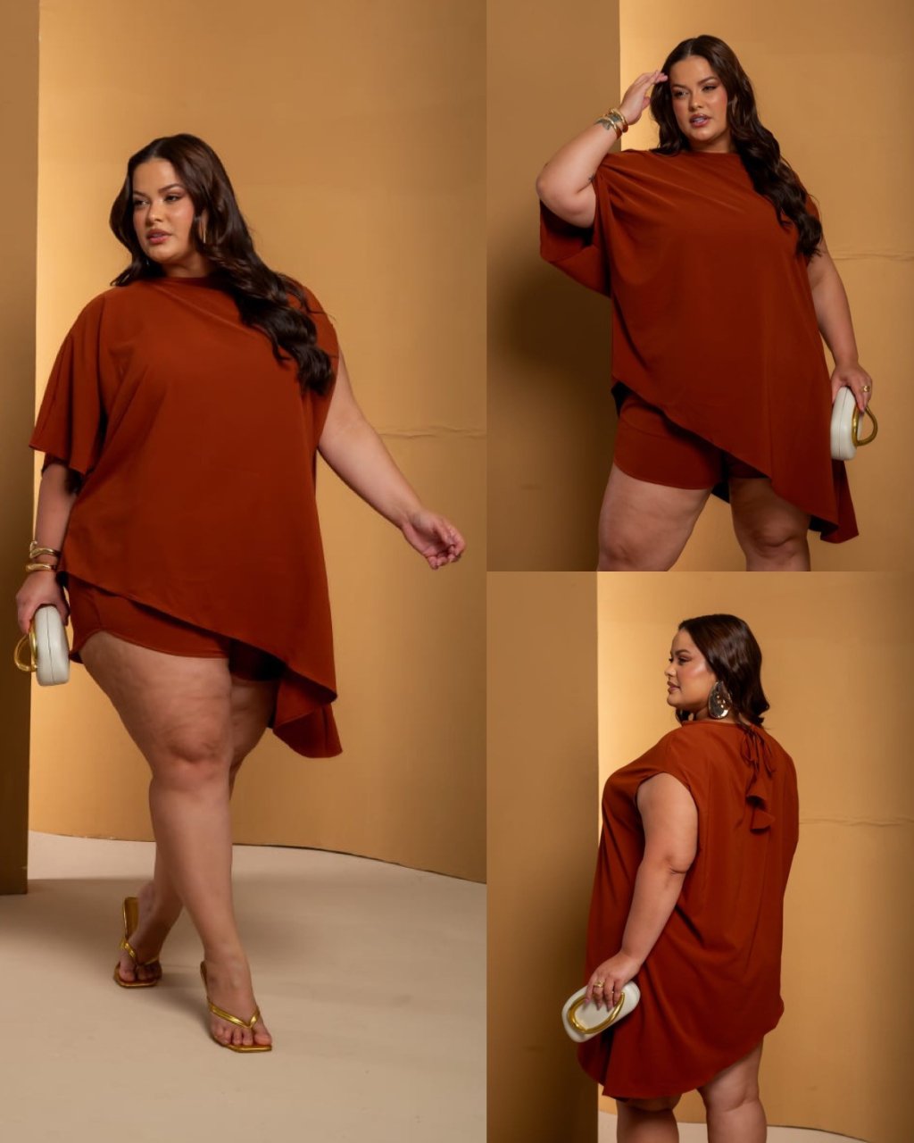 Conjunto túnica blusa de ponta ref2263