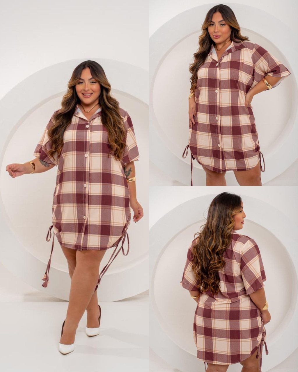 Vestido xadrez MIDSIZE 44/46